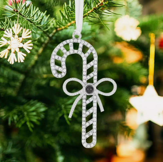 Candy Cane Photo Ornament